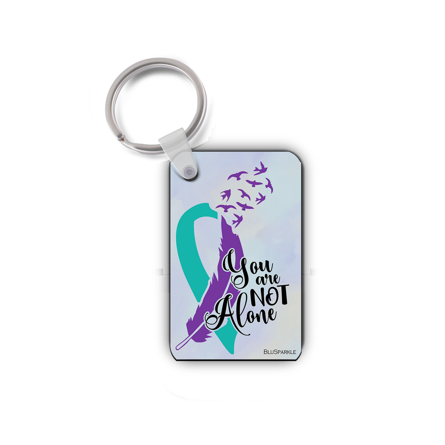 You Are Not Alone Wise Expression Key Chain