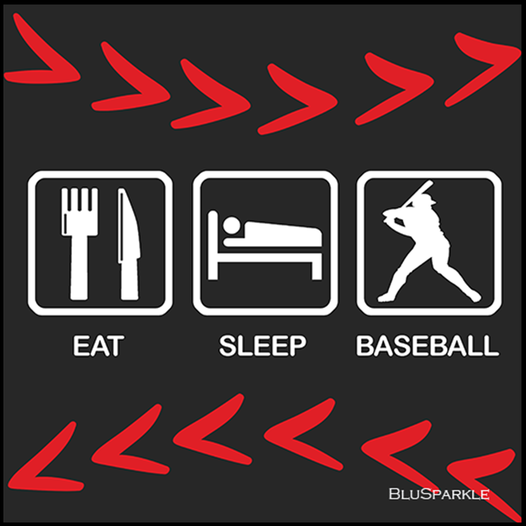 Eat Sleep Baseball Expression Magnet