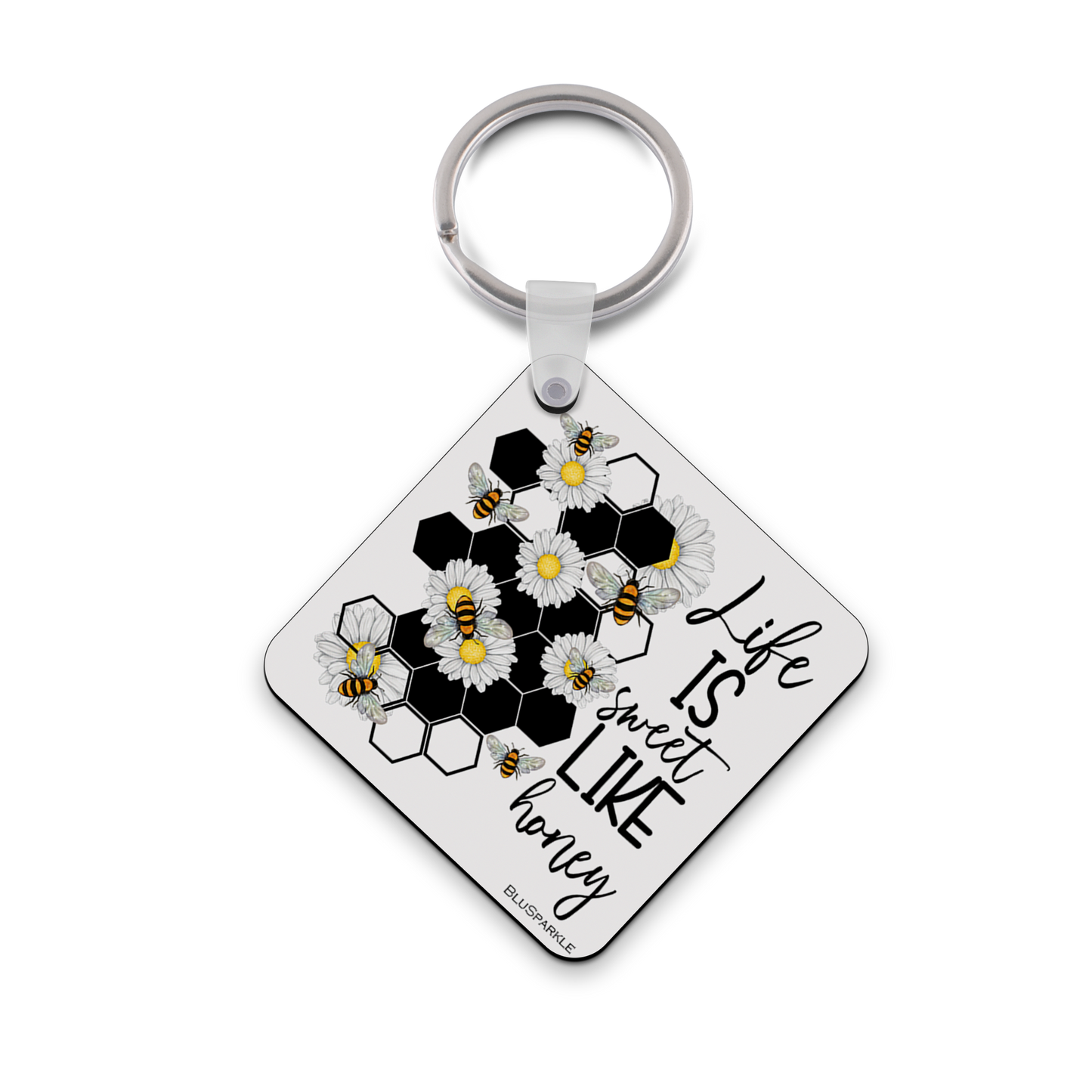 Life is Sweet Like Honey Wise Expression Key Chain
