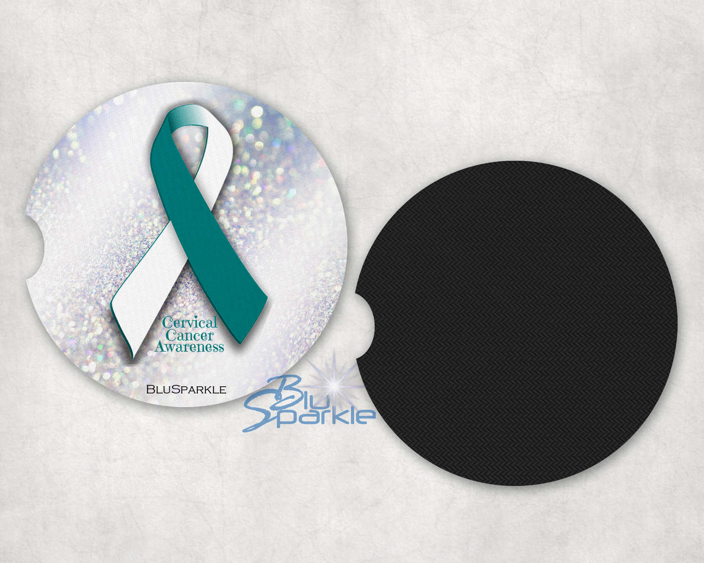 Cervical Cancer Awareness Car Coaster