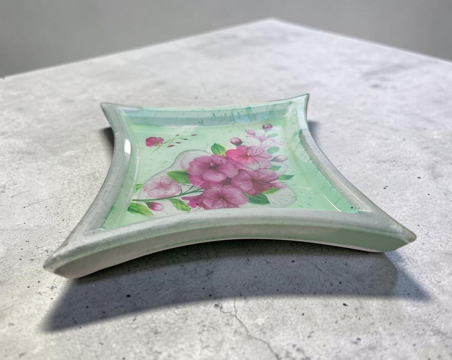 One of a Kind "Rose Trinket Tray"