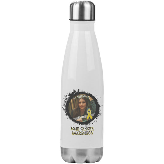 In Memory / In Honor of Bone Cancer Awareness 20oz Insulated Water Bottle |x|