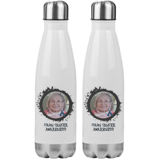 In Memory / In Honor of Colon Cancer Awareness 20oz Insulated Water Bottle