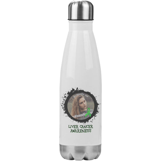 In Memory / In Honor of Liver Cancer Awareness 20oz Insulated Water Bottle |x|