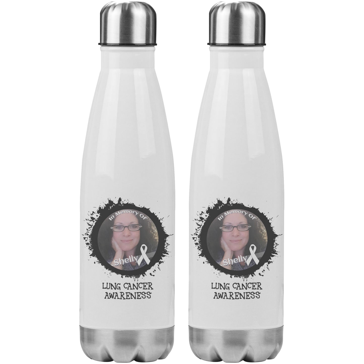In Memory / In Honor of Lung Cancer Awareness 20oz Insulated Water Bottle