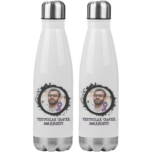 In Memory / In Honor of Testicular Cancer Awareness 20oz Insulated Water Bottle
