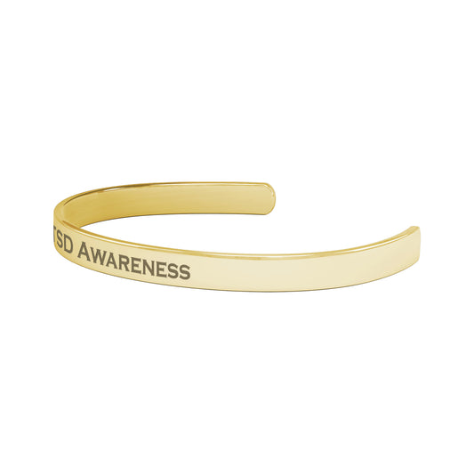 Personalized PTSD Awareness Cuff Bracelet