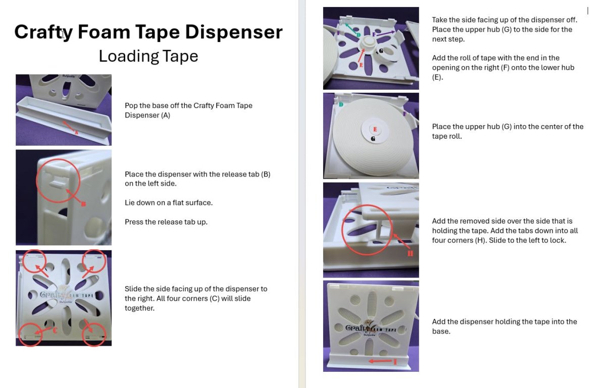 Crafty Foam Tape Dispenser - BluSparkle