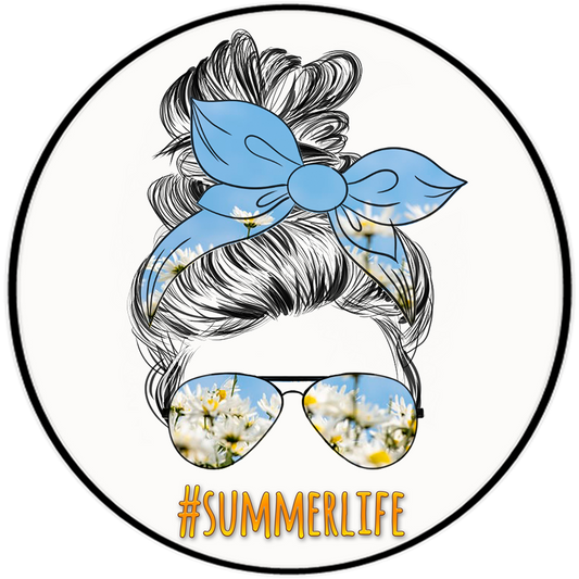 Summer Life 3.5" Round Wise Expression Magnet