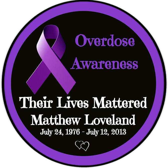 Personalized 'Overdose Awareness: Their Lives Mattered' Sticker