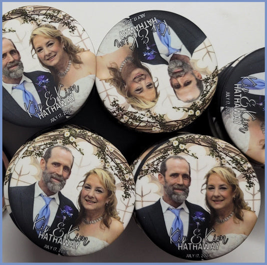 Personalized Photo Magnets - Hathaway Wedding