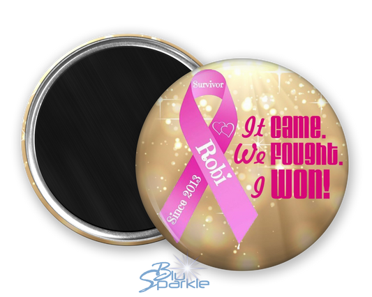 Awareness Ribbon & Quote - Personalized Magnets