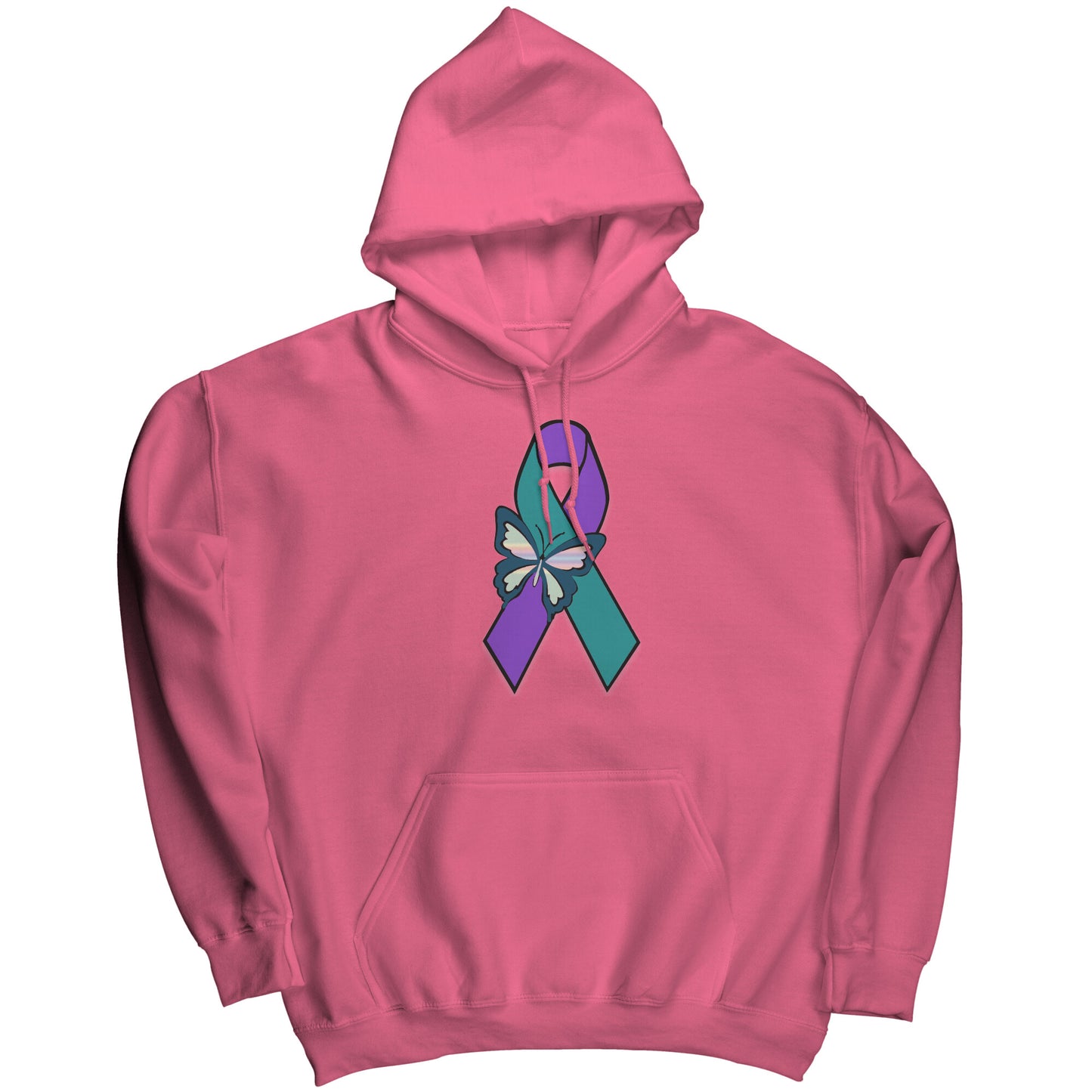 Suicide Awareness Butterfly Ribbon Hoodie