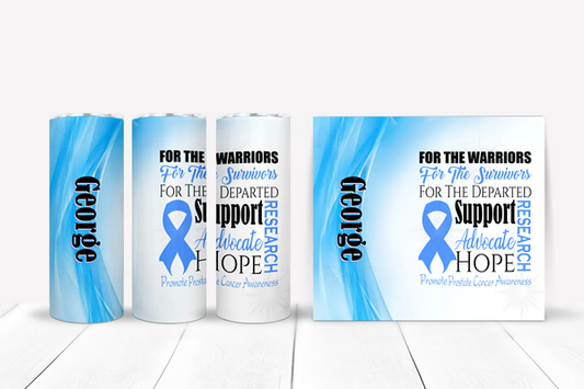 Promote Prostrate Cancer Awareness Tumblers and Water Bottles