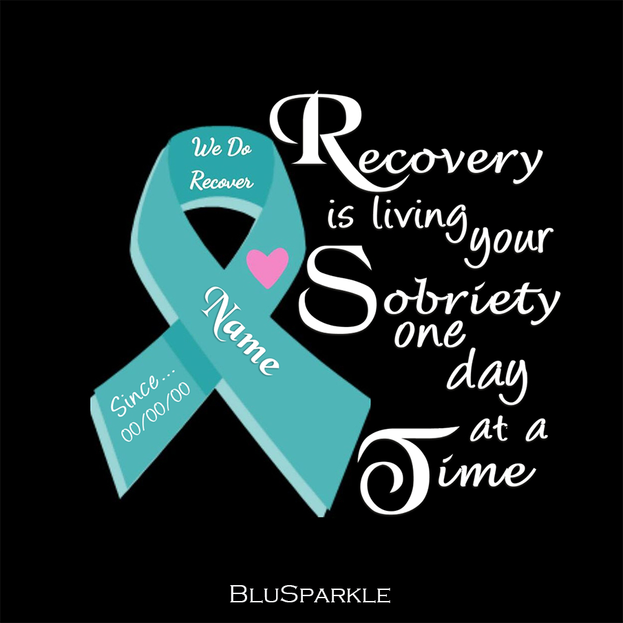 "Recovery is Living Your Sobriety One Day at a Time" Wise Expression Sticker
