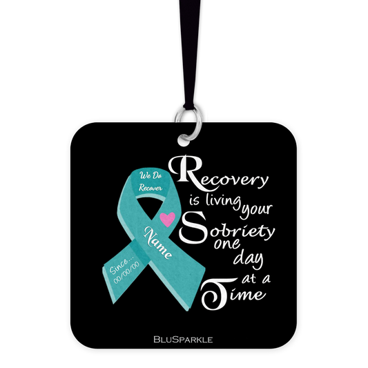 "Recovery Is Living Your Sobriety One Day At A Time" Fragrance By You Air Freshener