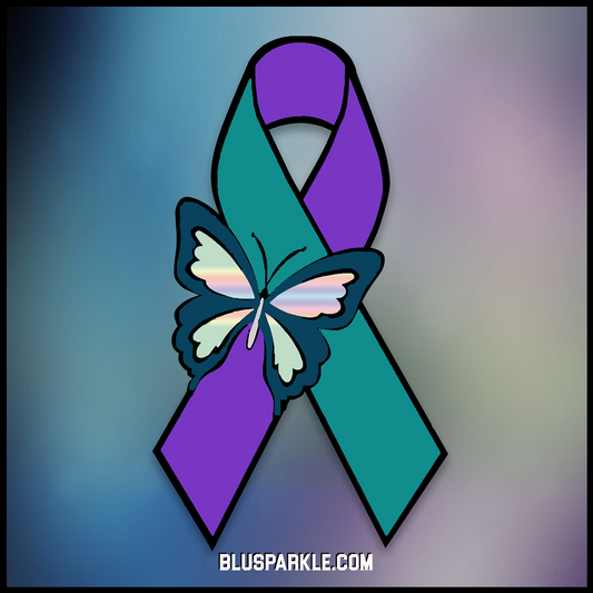 Suicide Awareness Butterfly Wise Expression Magnet