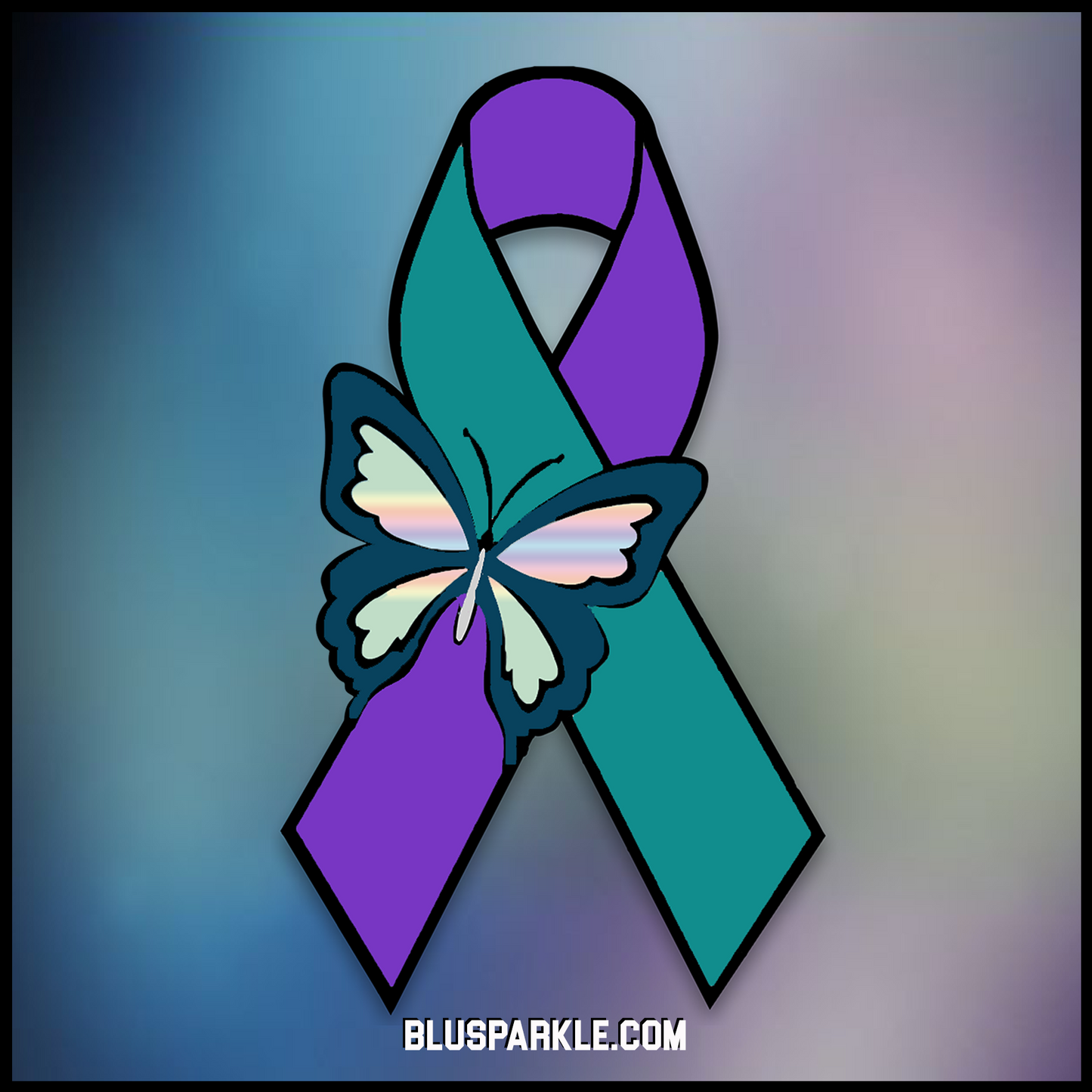 Suicide Awareness Butterfly Wise Expression Sticker