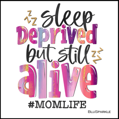 Sleep Deprived but Still Alive Wise Expression Sticker