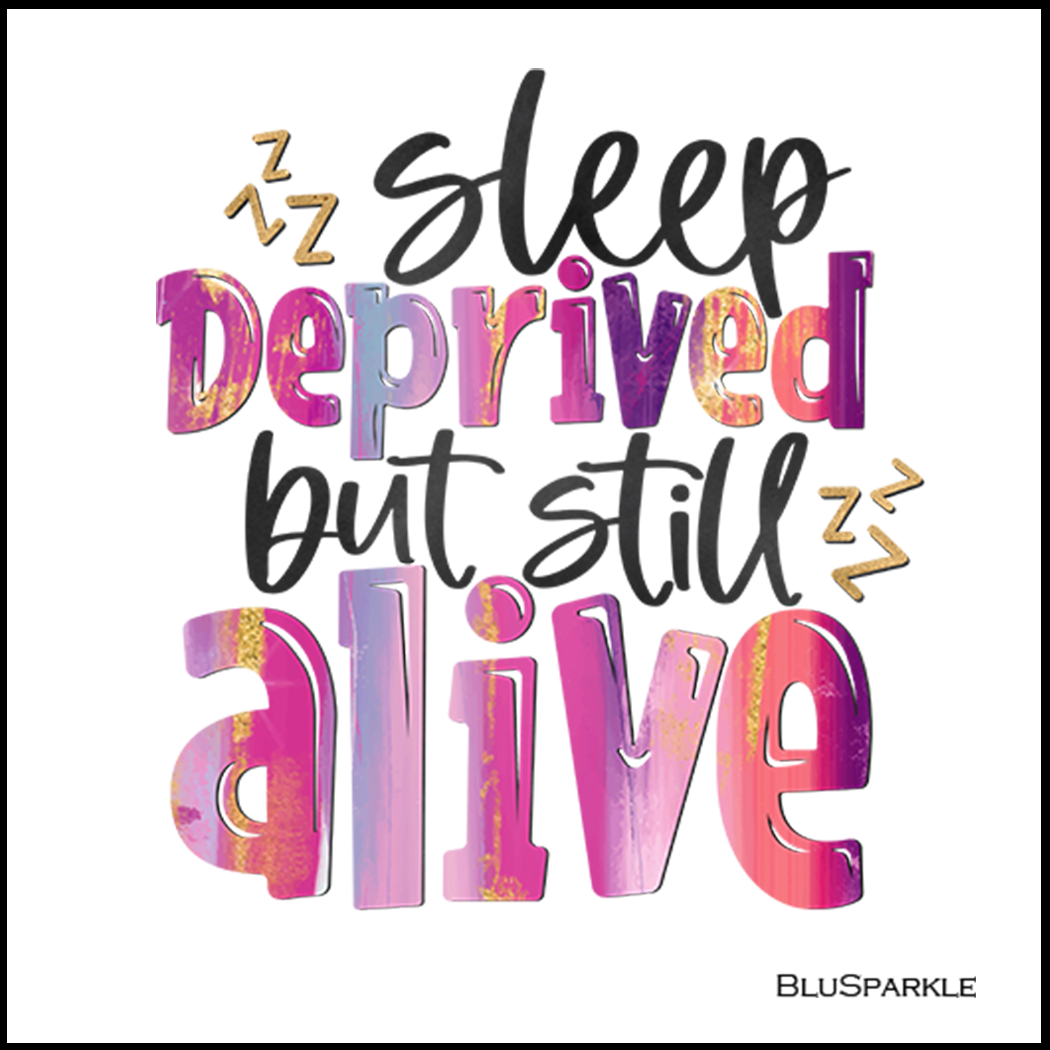 Sleep Deprived But Still Alive Wise Expression Magnet