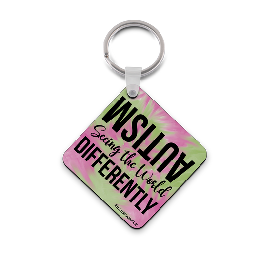 Autism Seeing the World Differently Wise Expression Key Chain