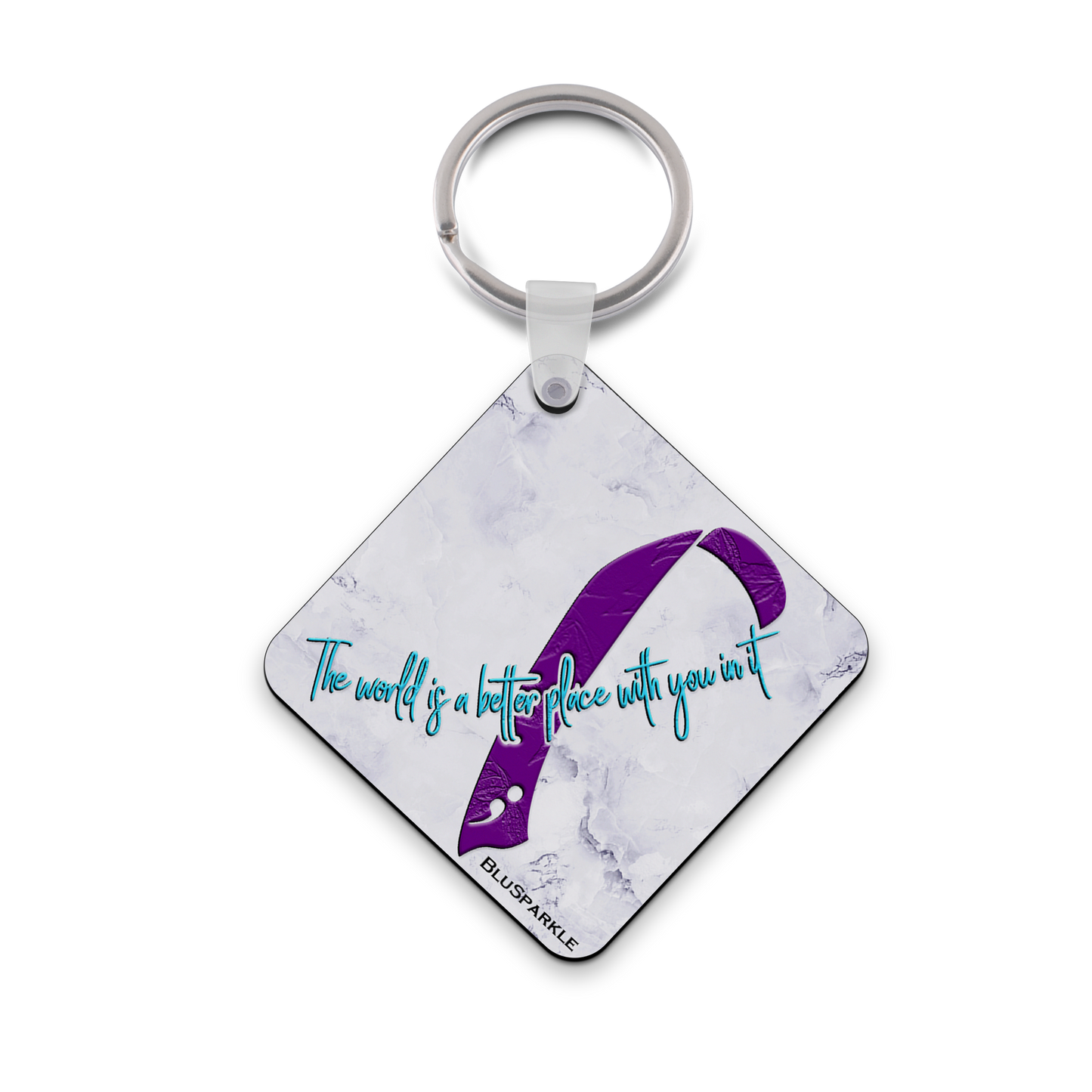 The world is a better place with you in it Wise Expression Key Chain