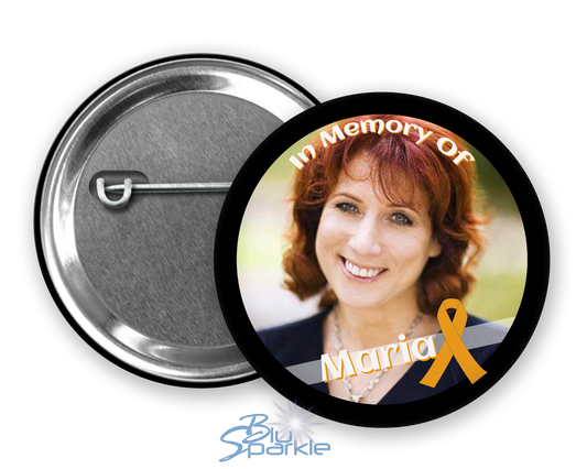 In Memory / In Honor of Appendix Cancer Awareness Pinback Button |x|
