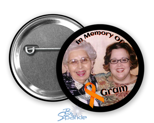 In Memory / In Honor of Leukemia Awareness Pinback Button |x|