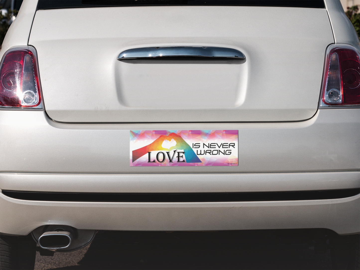 Love Is Never Wrong Bumper Sticker
