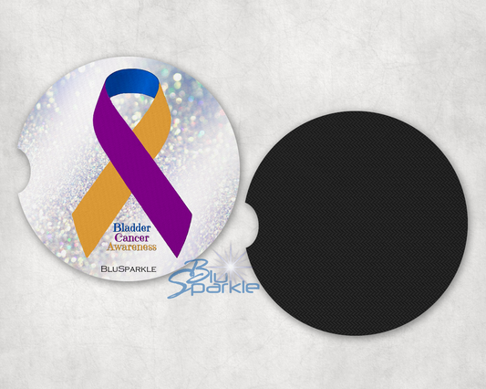 Bladder Cancer Awareness Car Coaster
