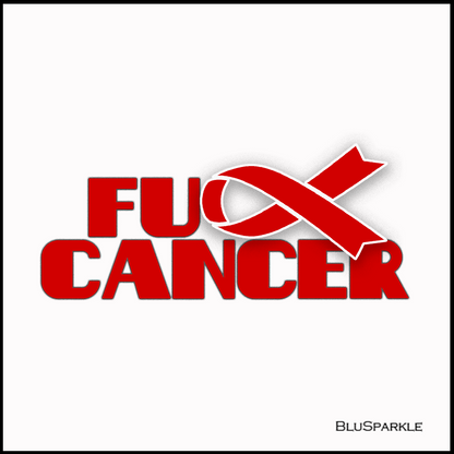 Fu** Cancer Awareness Sticker