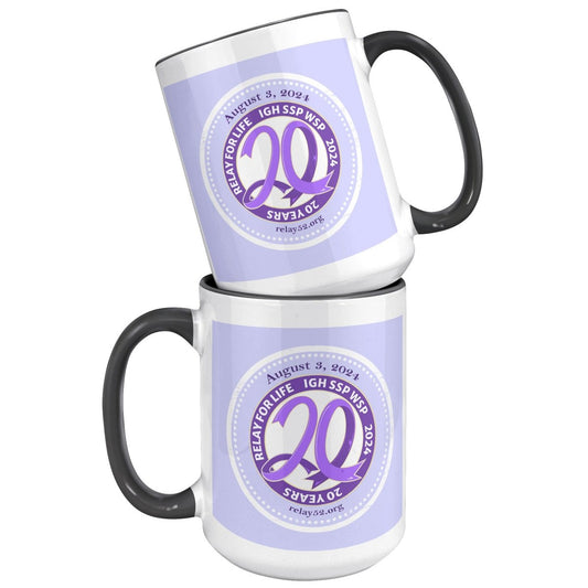 20 Year Anniversary - Relay for Life Mug [x] - BluSparkle