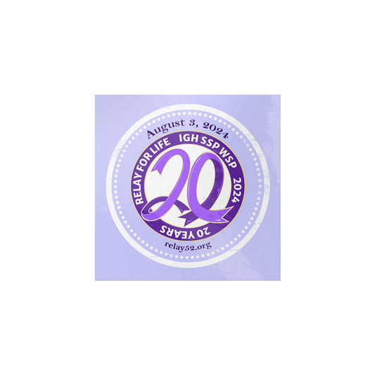 20 Year Anniversary - Relay for Life Vinyl Stickers [x]
