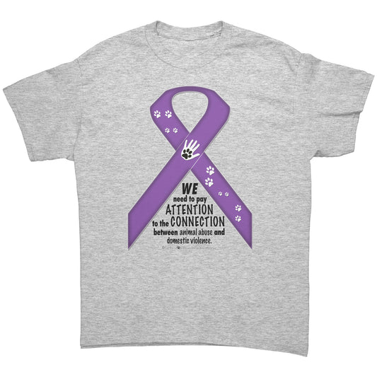 Animal Advocacy Purple Ribbon T-Shirt
