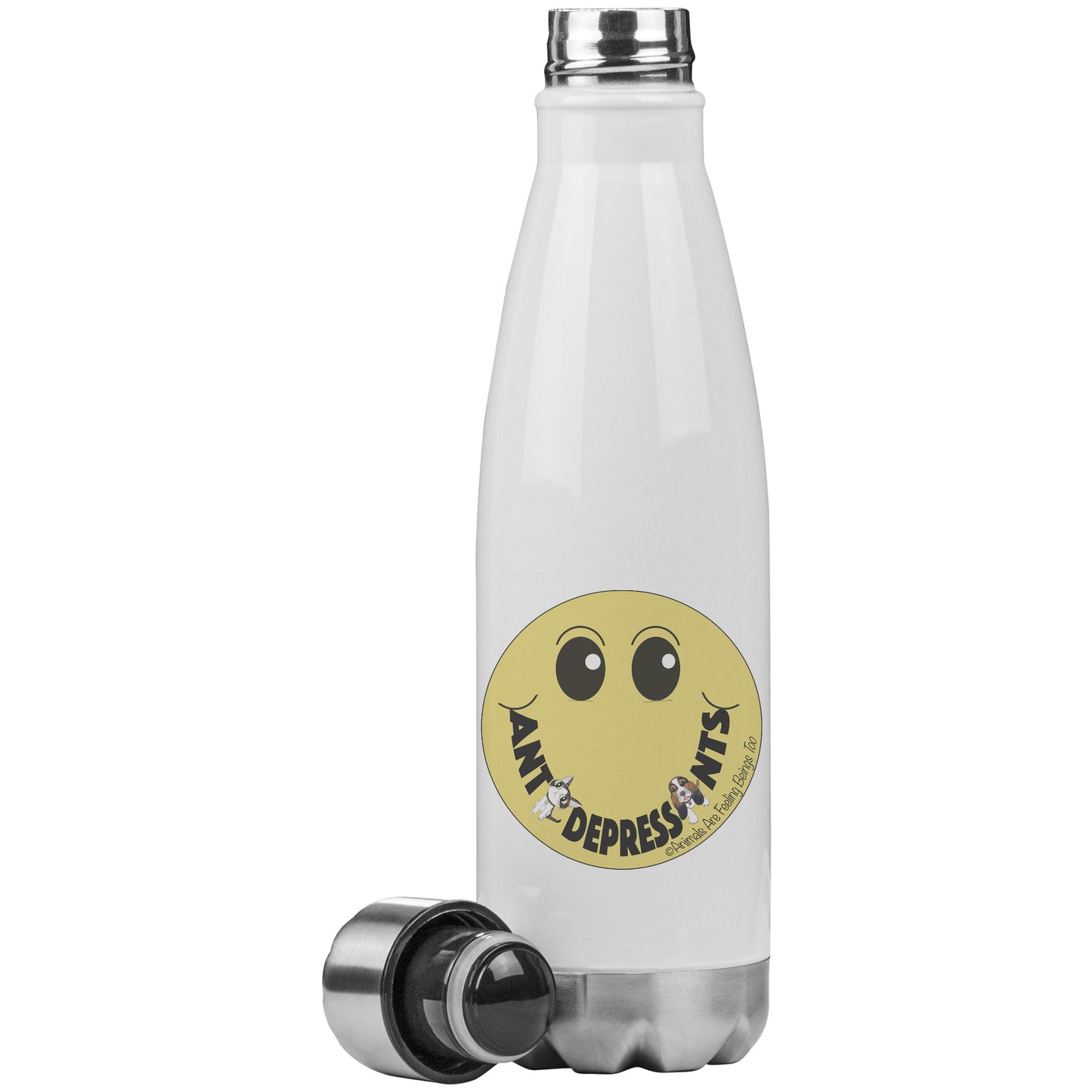 Anti-Depressants Smiley Face 20oz Insulated Water Bottle