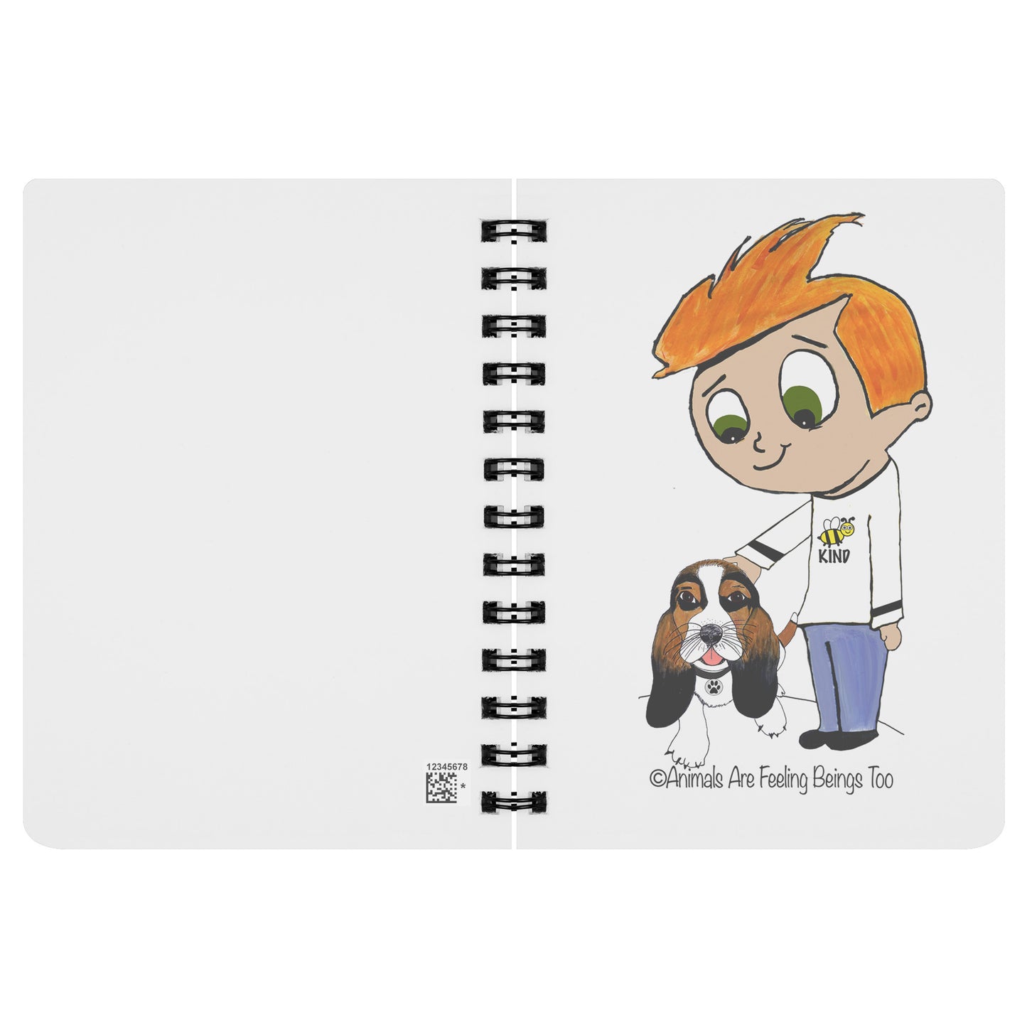 Be Kind Puppy Love Spiral Notebook