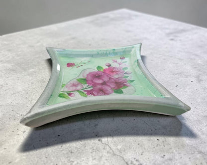 One of a Kind "Rose Trinket Tray"