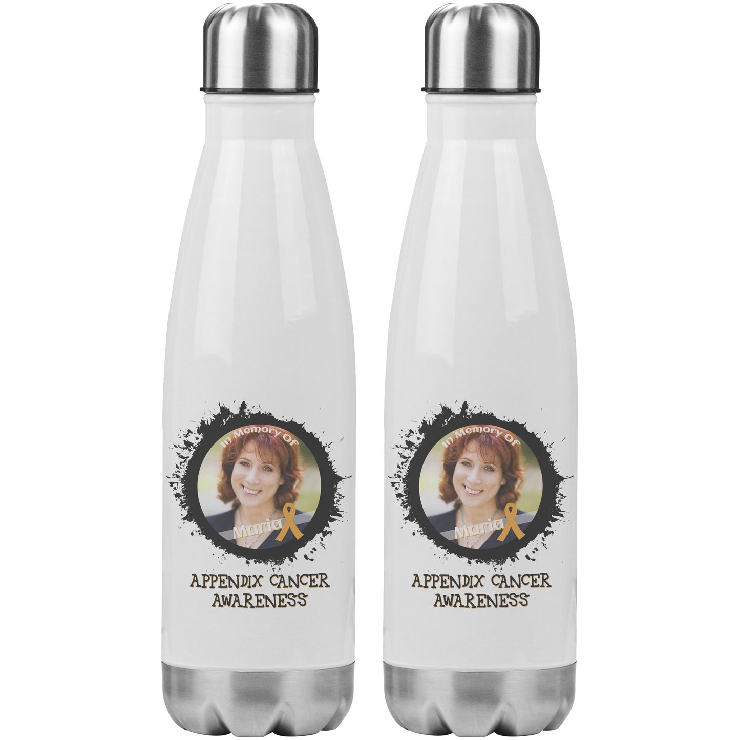 In Memory / In Honor of Appendix Cancer Awareness 20oz Insulated Water Bottle