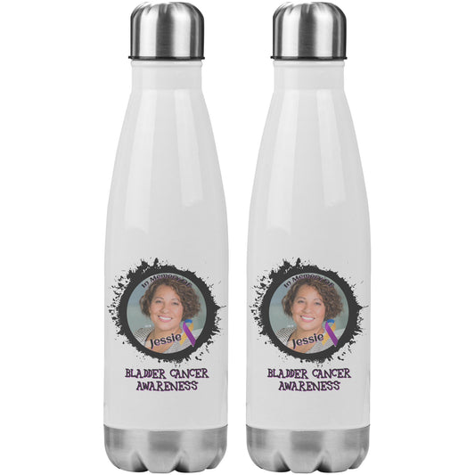 In Memory / In Honor of Bladder Cancer Awareness 20oz Insulated Water Bottle |x|