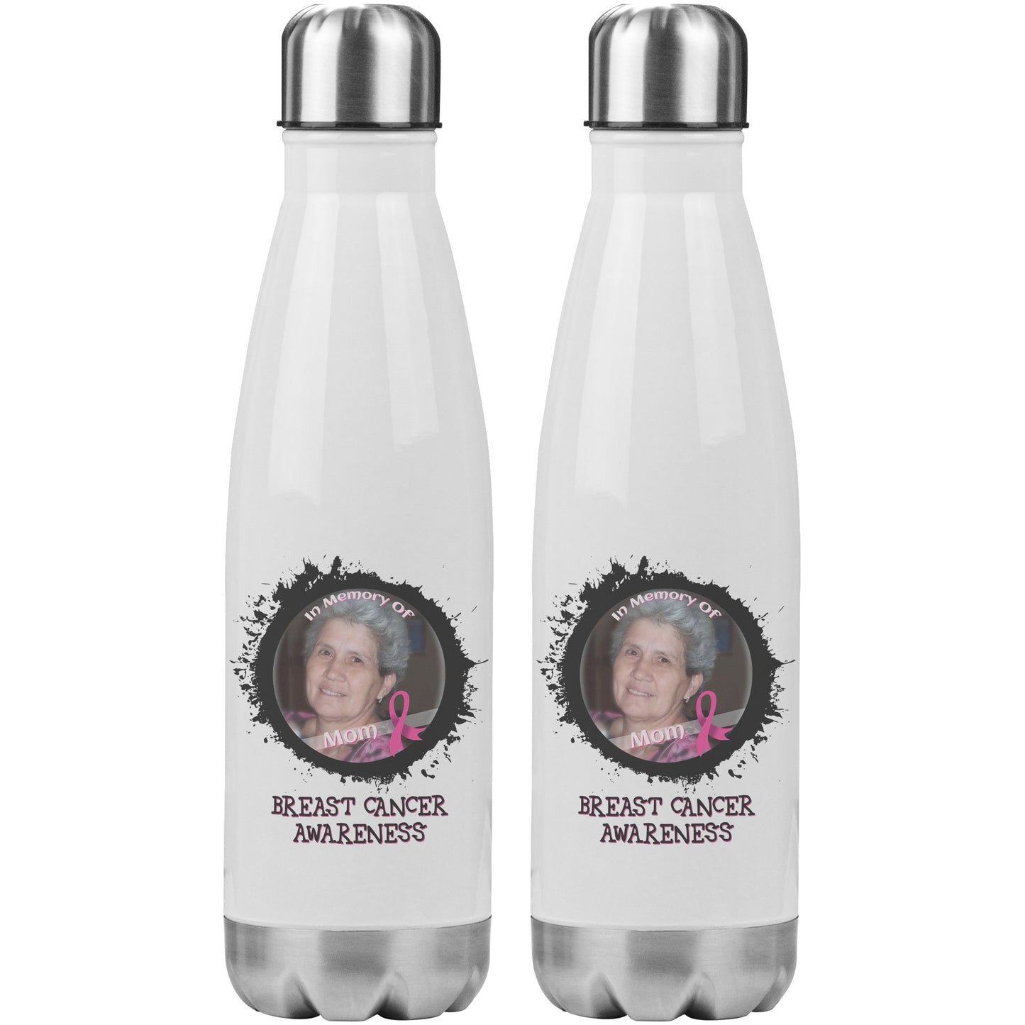 In Memory / In Honor of Breast Cancer Awareness 20oz Insulated Water Bottle