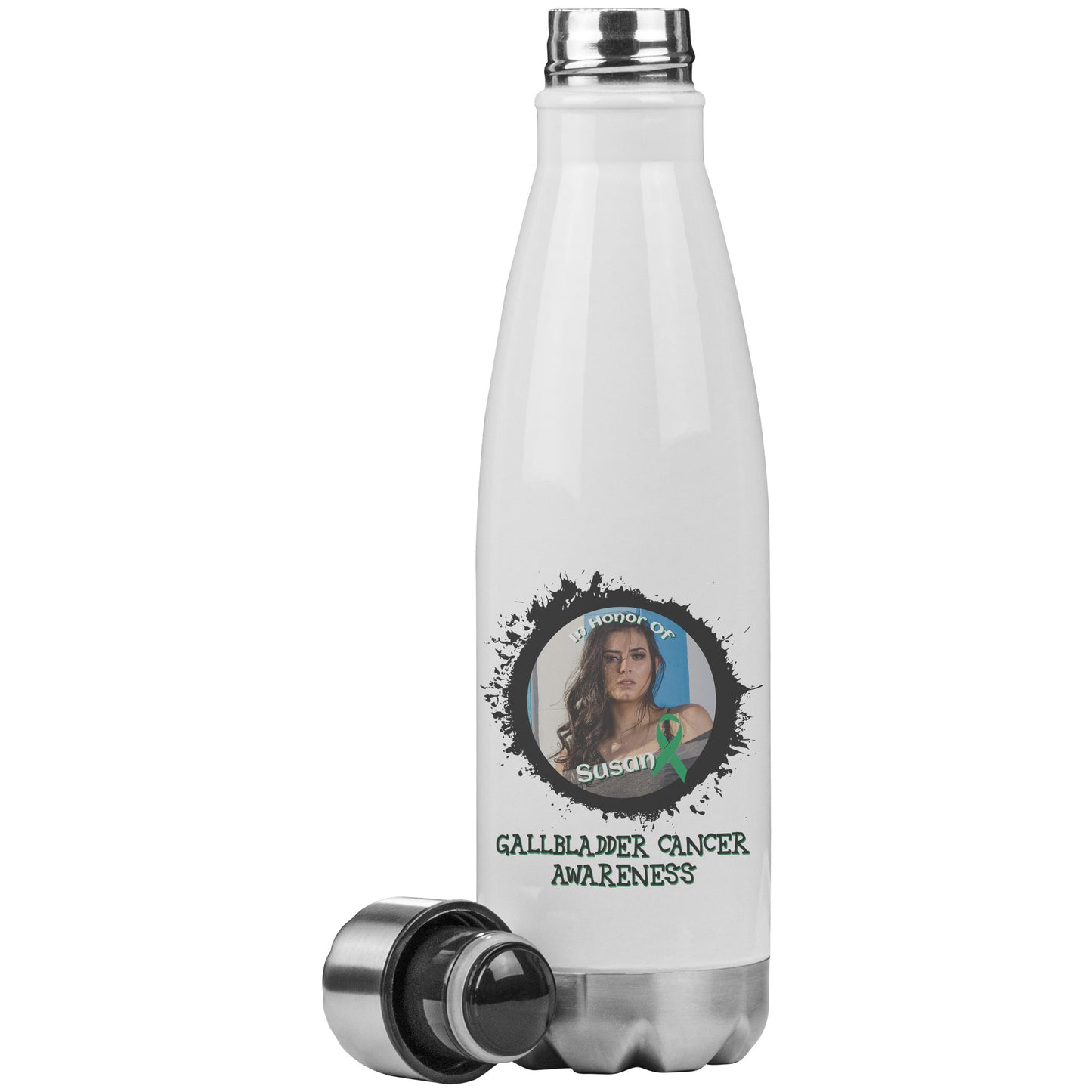 In Memory / In Honor of Gallbladder Cancer Awareness 20oz Insulated Water Bottle