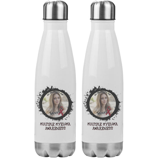 In Memory / In Honor of Multiple Myeloma Awareness 20oz Insulated Water Bottle |x|