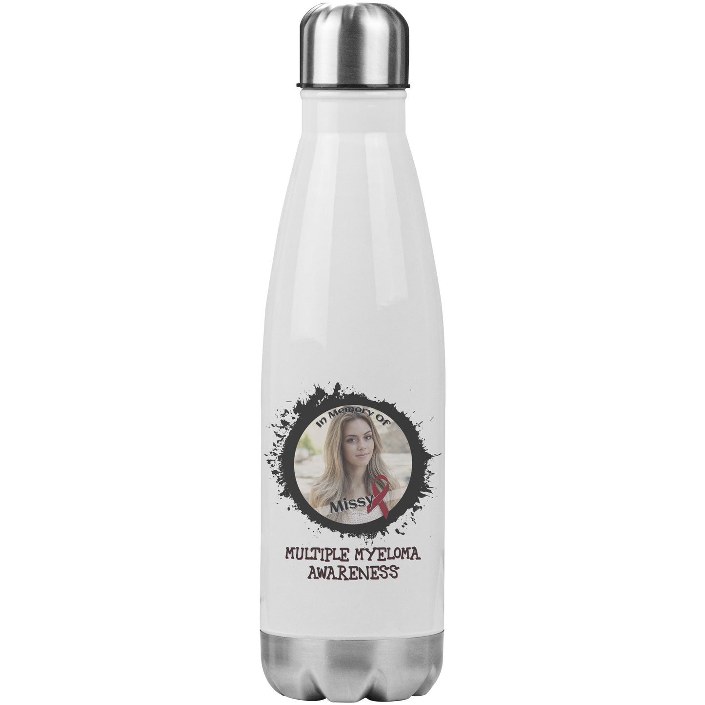 In Memory / In Honor of Multiple Myeloma Awareness 20oz Insulated Water Bottle |x|