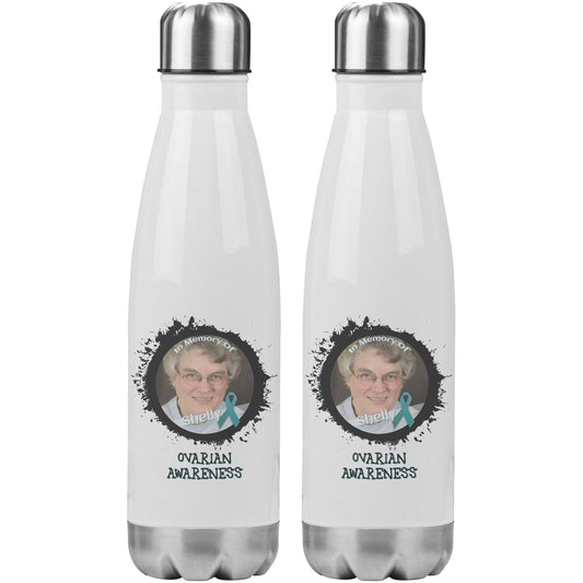 In Memory / In Honor of Ovarian Cancer Awareness 20oz Insulated Water Bottle |x|