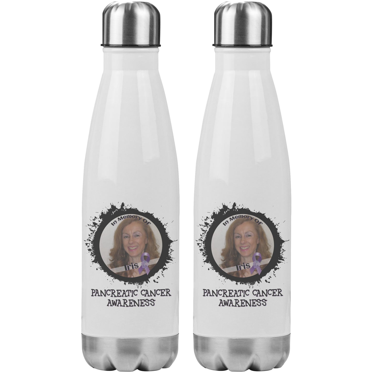 In Memory / In Honor of Pancreatic Cancer Awareness 20oz Insulated Water Bottle