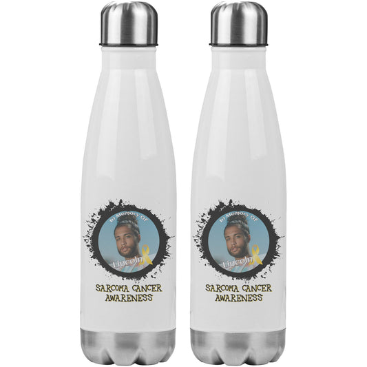 In Memory / In Honor of Sarcoma Cancer Awareness 20oz Insulated Water Bottle |x|