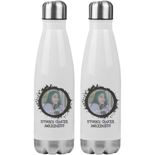 In Memory / In Honor of Stomach Cancer Awareness 20oz Insulated Water Bottle |x|