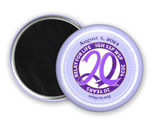 20 Year Anniversary Relay For Life Magnet |x|