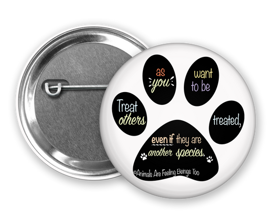 Special Paw Print Pinback Button