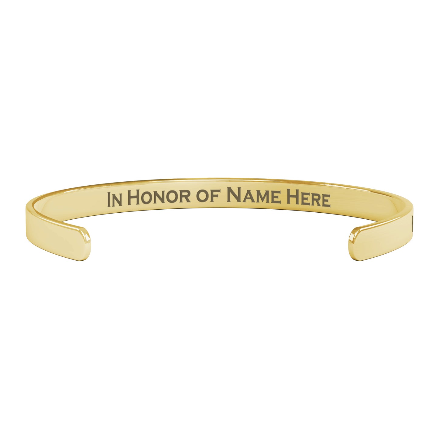 Personalized Head and Neck Cancer Awareness Cuff Bracelet